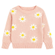 Toddler Solid Color Knitwear - Custom Logo Cotton Sweater for Girls